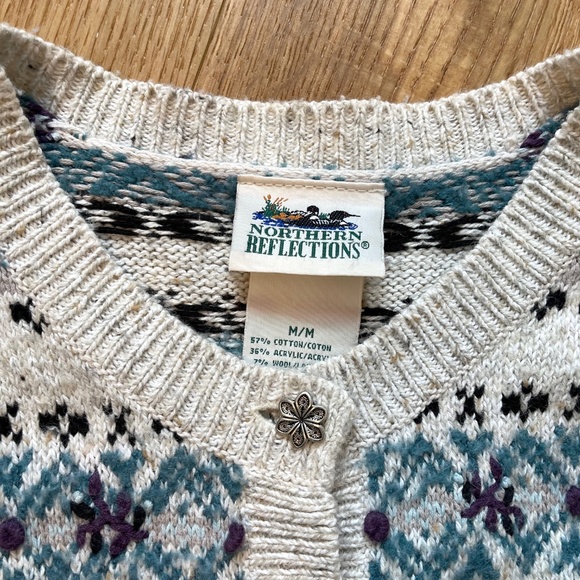 Northern Reflections Vintage Fair Isle Button Up Cardigan - Picture 5 of 9